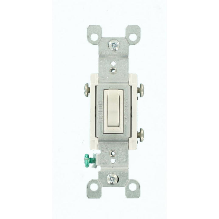 15 Amp 3-Way CO/ALR AC Quiet Toggle Switch, White - Super Arbor