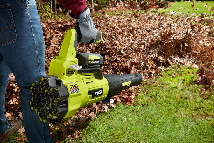 RYOBI 125 MPH 550 CFM 40-Volt Lithium-Ion Brushless Cordless Jet Fan Leaf Blower - 4.0 Ah Battery and Charger Included