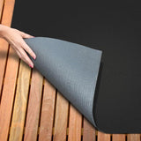 Indoor/Outdoor Carpet with Rubber Marine Backing - Black 6' x 10' - Several Sizes Available - Carpet Flooring for Patio, Porch, Deck, Boat, Basement or Garage