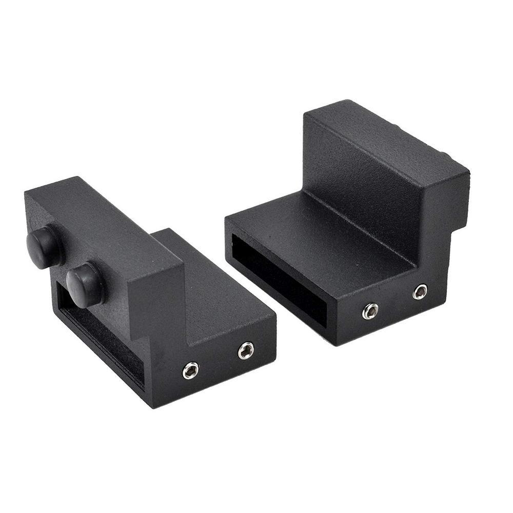 Matte Black Flat Rail Door Stops Hardware Replacement Spare Barn Wood Sliding Door - Super Arbor