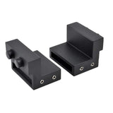 Matte Black Flat Rail Door Stops Hardware Replacement Spare Barn Wood Sliding Door - Super Arbor