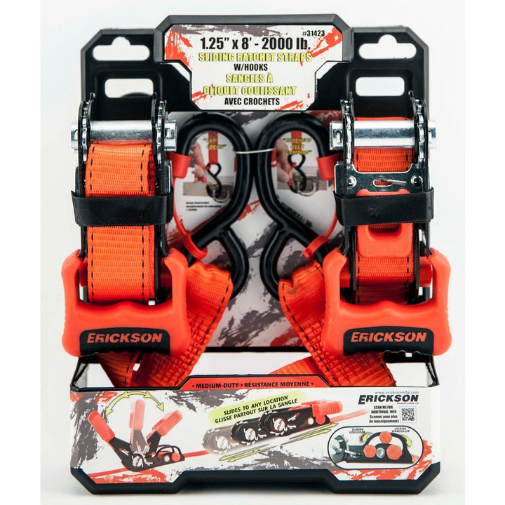 8 ft. x 1-1/4 in. Sliding Ratchets (2-Pack) - Super Arbor