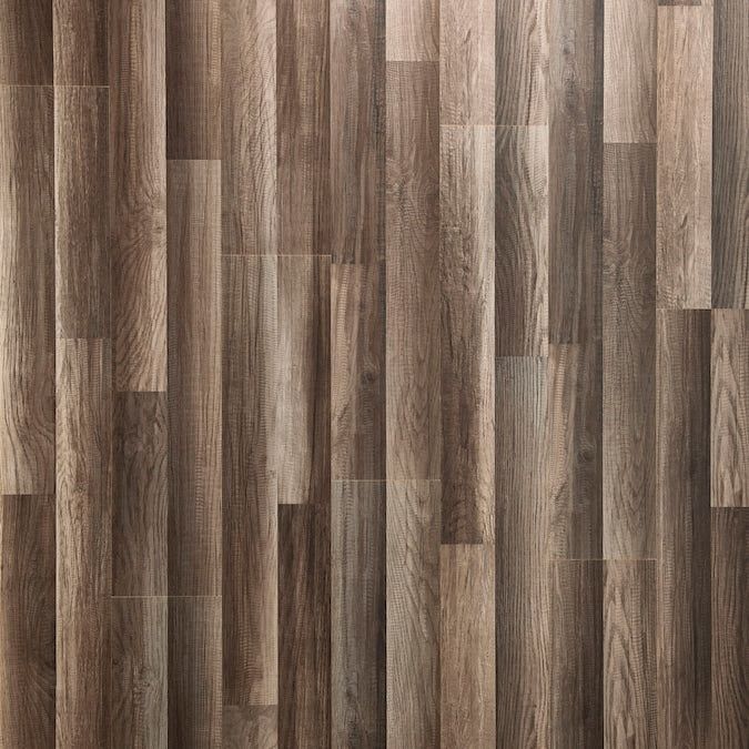 Style Selections Aged Gray Oak 8-mm T x 7-in W x 50-in L Wood Plank Laminate Flooring (21.44-sq ft / Carton)
