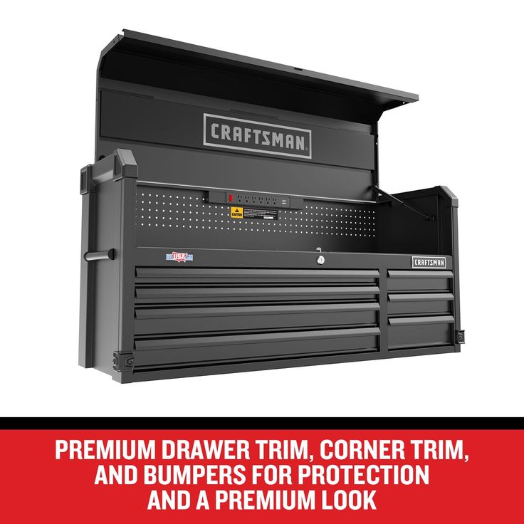 CRAFTSMAN Premium 2000 Series 51.5-in W x 24.5-in H 7-Drawer Steel Tool Chest (Black)
