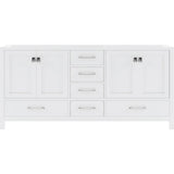 Caroline Avenue 72 in. W Bath Vanity Cabinet Only in White - Super Arbor