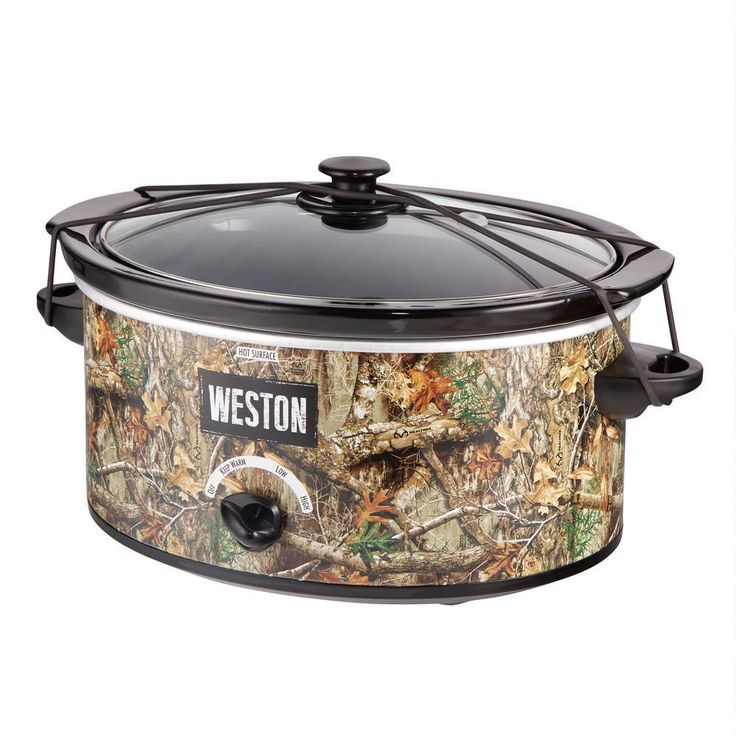 Realtree Edge 5 Qt. Camouflage Slow Cooker with Lid Strap
