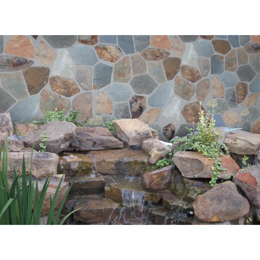 Santa Barbara 2.75 sq. ft. Natural Slate Meshed Flagstone Paver Tile (48-Pieces/132 sq. ft. /Pallet) - Super Arbor