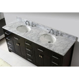 Caroline Parkway 72 in. W Bath Vanity Cabinet Only in Espresso - Super Arbor