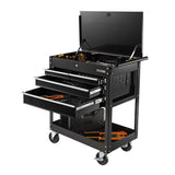30 in. 4-Drawer Roller Cabinet Tool Chest in Black - Super Arbor