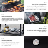 Royal Gourmet 26.8-in Black Barrel Charcoal Grill