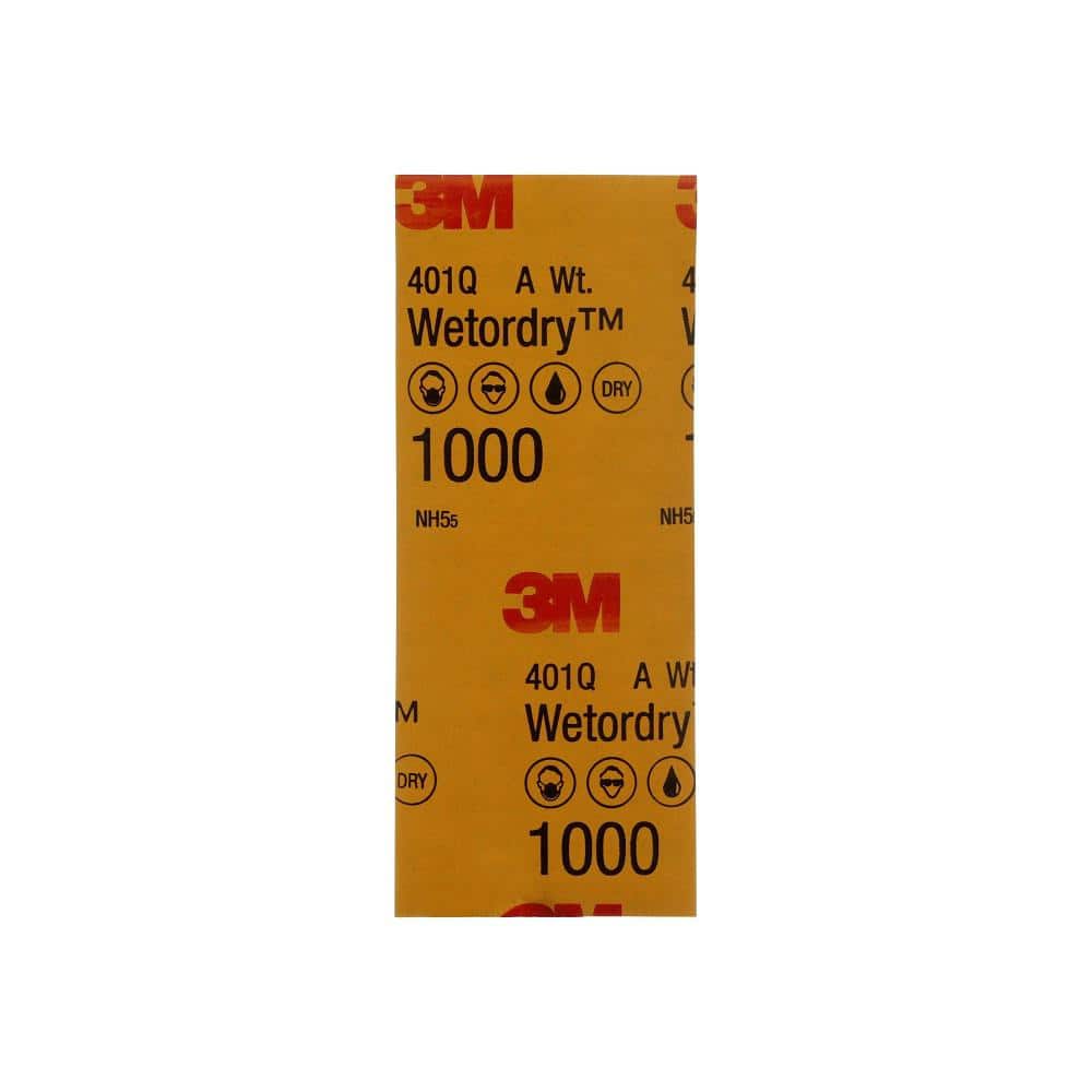 3M 3.7 in. x 9 in. Ultra Fine 1000-Grit Sheet Sandpaper (10-Sheets/Pack)