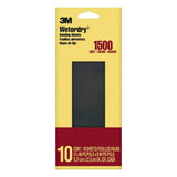 3M Imperial Wetordry 3-2/3 in. x 9 in. 1500 Grit Sandpaper ((10-Pack) (Case of 18))