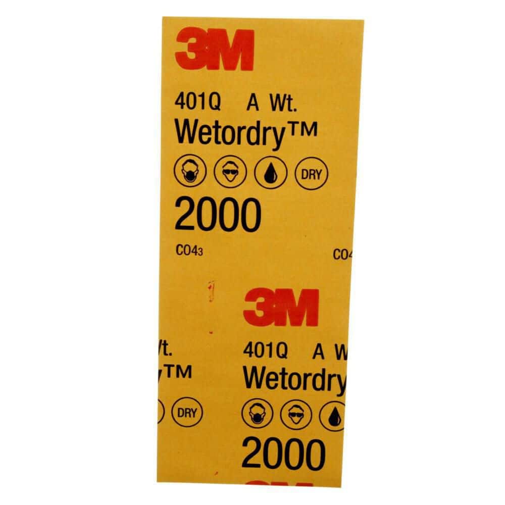 3M 3.7 in. x 9 in. Ultra Fine 2000-Grit Sheet Sandpaper (10-Sheets/Pack)