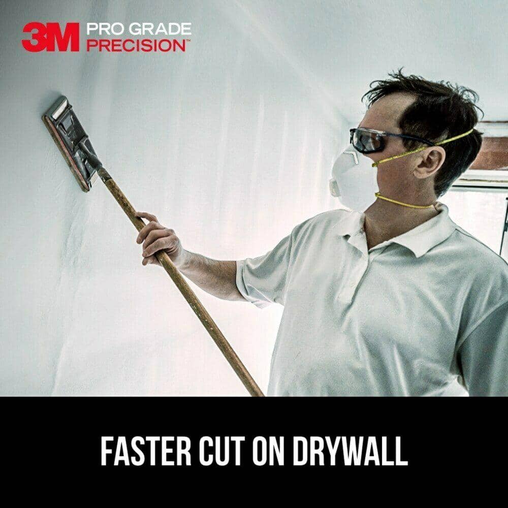 3M Pro Grade Precision 4 3/16 in. x 11 1/4 in. 120 Grit Drywall Sanding Sheets (12-Pack)