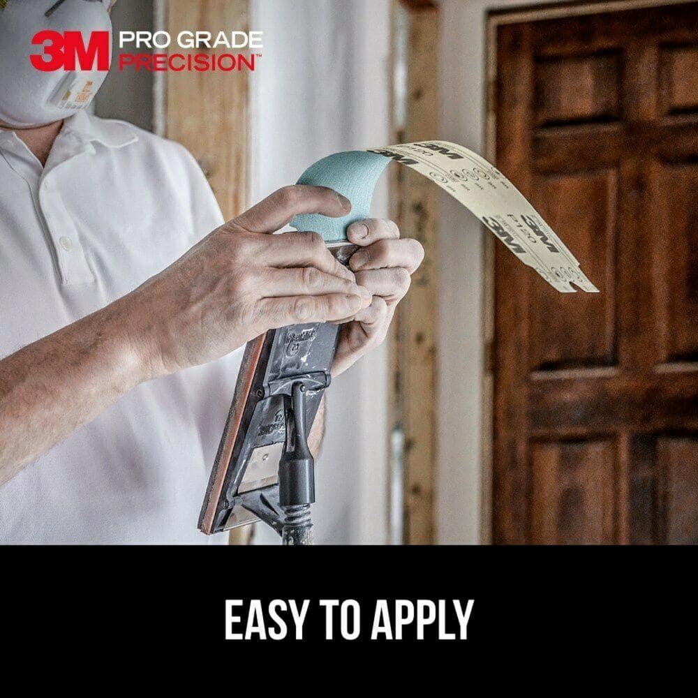 3M Pro Grade Precision 4 3/16 in. x 11 1/4 in. 120 Grit Drywall Sanding Sheets (12-Pack)
