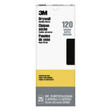 3M Pro-Pak 4-3/16 in. x 11-1/4 in. 120 Grit Fine Drywall Sanding Sheet (25-Pack)