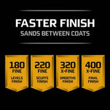 3M Pro Grade Precision 9 in. x 11 in. Fine 220-Grit Sheet Sandpaper (4-Sheets/Pack)