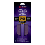 3M Pro Grade Precision 3 2/3 in. x 9 in. Fine 220-Grit Sheet Sandpaper (6-Sheets/Pack)