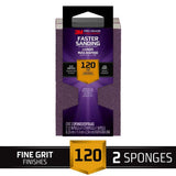 3M Pro Grade Precision 2-1/2 in. x 4-1/2 in. x 1 in. 120-Grit Fine Block Sanding Sponge