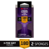 3M Pro Grade Precision 2-1/2 in. x 4-1/2 in. x 1 in. 180-Grit X-Fine Block Sanding Sponge