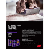 3M Pro Grade Precision 2.875 in. x 4.5 in. x 1 in. 220 Grit Edge Detailing Dual Angle Sanding Sponge