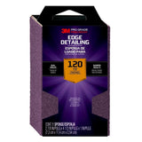 3M Pro Grade Precision 2-7/8 in. x 4-1/2 in. x 1 in. 120-Grit Fine Dual Angle Edge Detailing Sanding Sponge