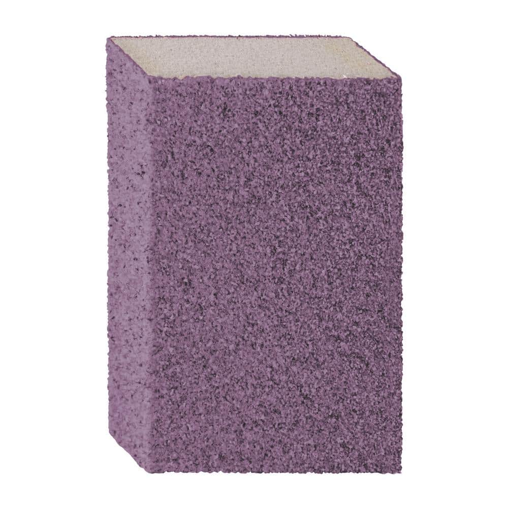 3M Pro Grade Precision 2-7/8 in. x 4-1/2 in. x 1 in. 180-Grit X-Fine Dual Angle Edge Detailing Sanding Sponge