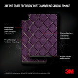 3M Pro Grade Precision 4-1/2 in. x 2-1/2 in. x 1 in. 80-Grit Medium Dust Channeling Sanding Sponge