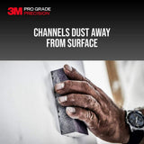 3M Pro Grade Precision 4-1/2 in. x 2-1/2 in. x 1 in. 120-Grit Fine Dust Channeling Sanding Sponge