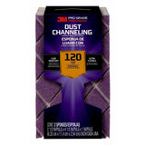 3M Pro Grade Precision 4-1/2 in. x 2-1/2 in. x 1 in. 120-Grit Fine Dust Channeling Sanding Sponge (2-Pack)