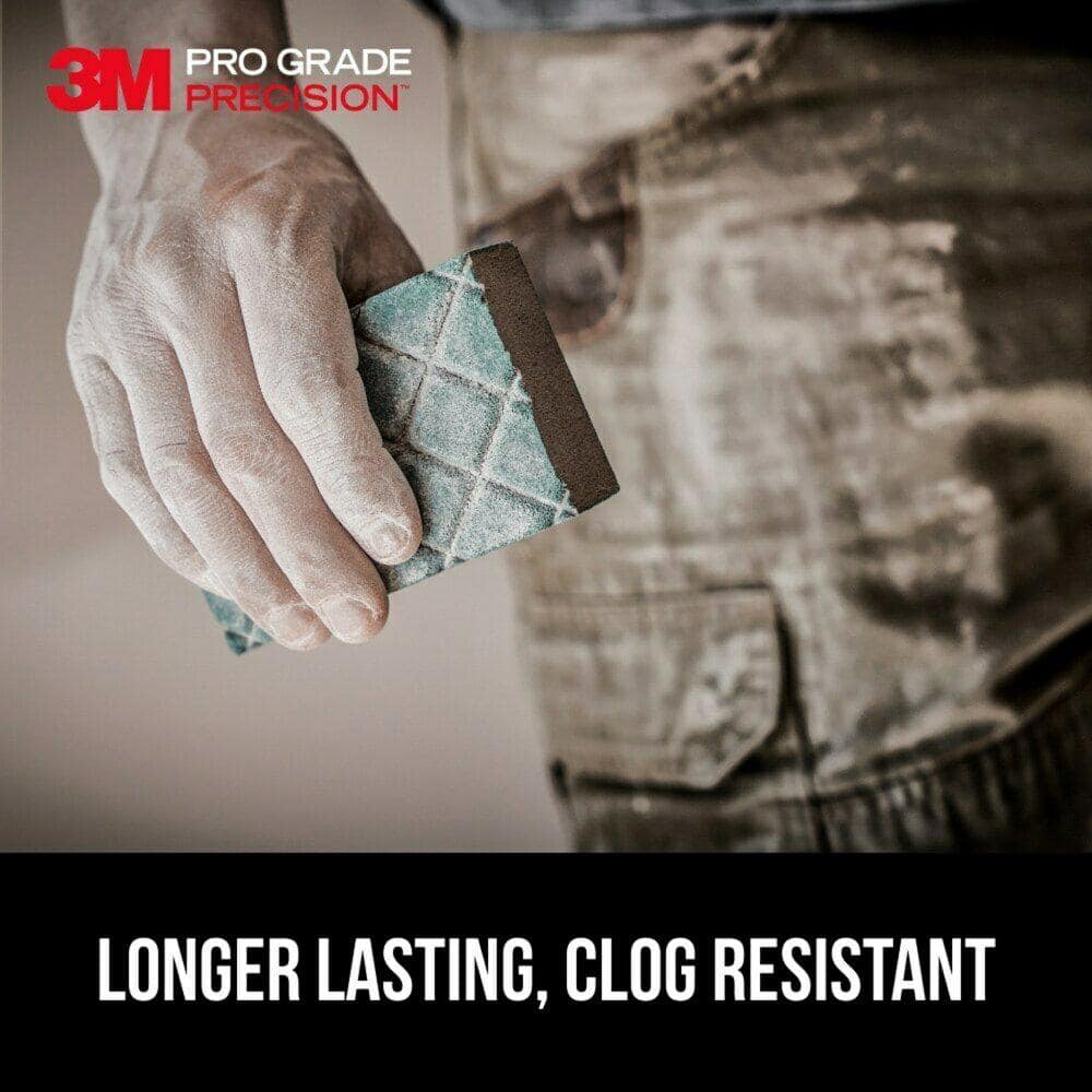 3M 4.5 in. x 2.5 in. x 1 in. Fine 120-Grit Drywall Block Sanding Sponge