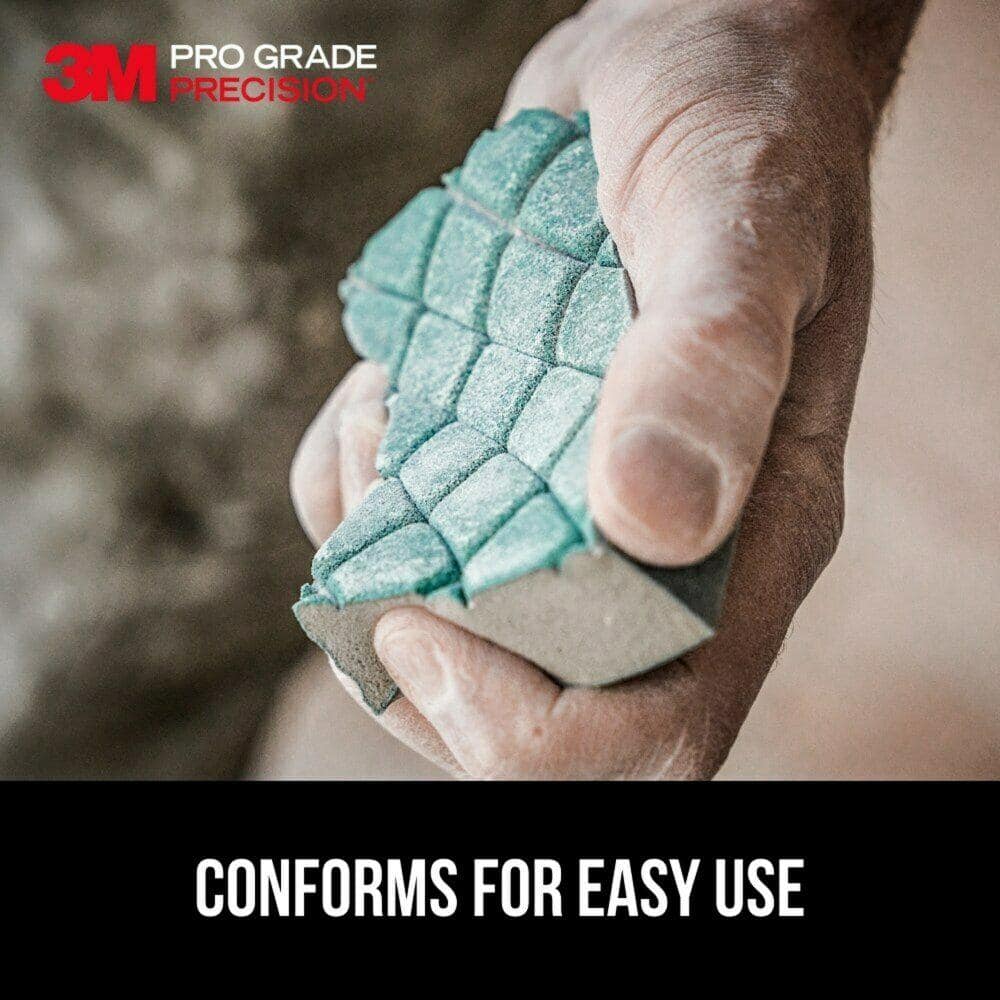3M 4.5 in. x 2.5 in. x 1 in. Fine 120-Grit Drywall Block Sanding Sponge