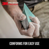 3M 2.5 in. x 4.5 in. x 1 in. 120 Fine Grit Pro Grade Angled Drywall Sanding Sponge