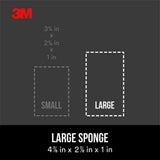 3M 2 7/8 in. x 4 7/8 in. x 1 in. Dual Grit Fine/Medium Drywall Sanding Sponge (4-Pack)