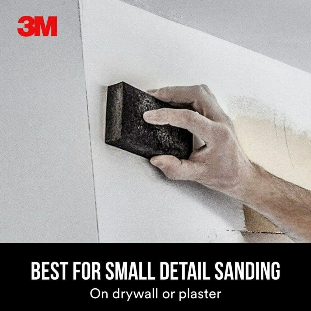 3M 2 7/8 in. x 4 7/8 in. x 1 in. Dual Grit Fine/Medium Drywall Sanding Sponge (4-Pack)