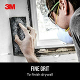 3M 2-7/8 in. x 8 in. x 1 in. Fine Extra-Large Angled Drywall Sanding Sponge (2-Pack)