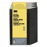 3M 2 7/8 in. x 4 7/8 in. x 1 in. Fine Angled Drywall Sanding Sponge (4-Pack)