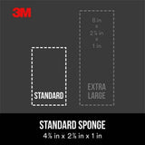 3M 2 7/8 in. x 4 7/8 in. x 1 in. Fine Angled Drywall Sanding Sponge