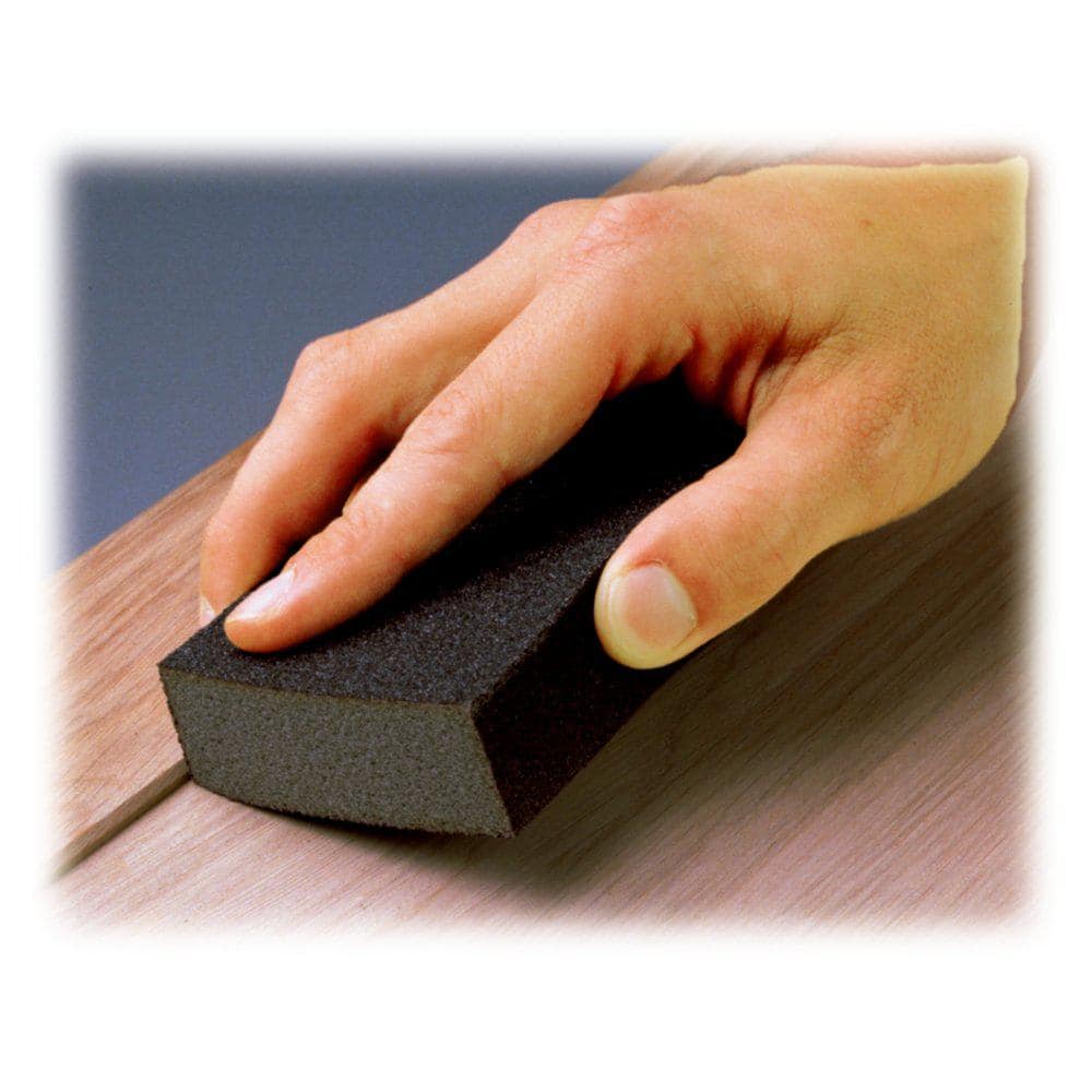 3M 3-3/4 in. x 2-5/8 in. x 1 in. 60 Grit Sanding Sponge Coarse (12-Pack)