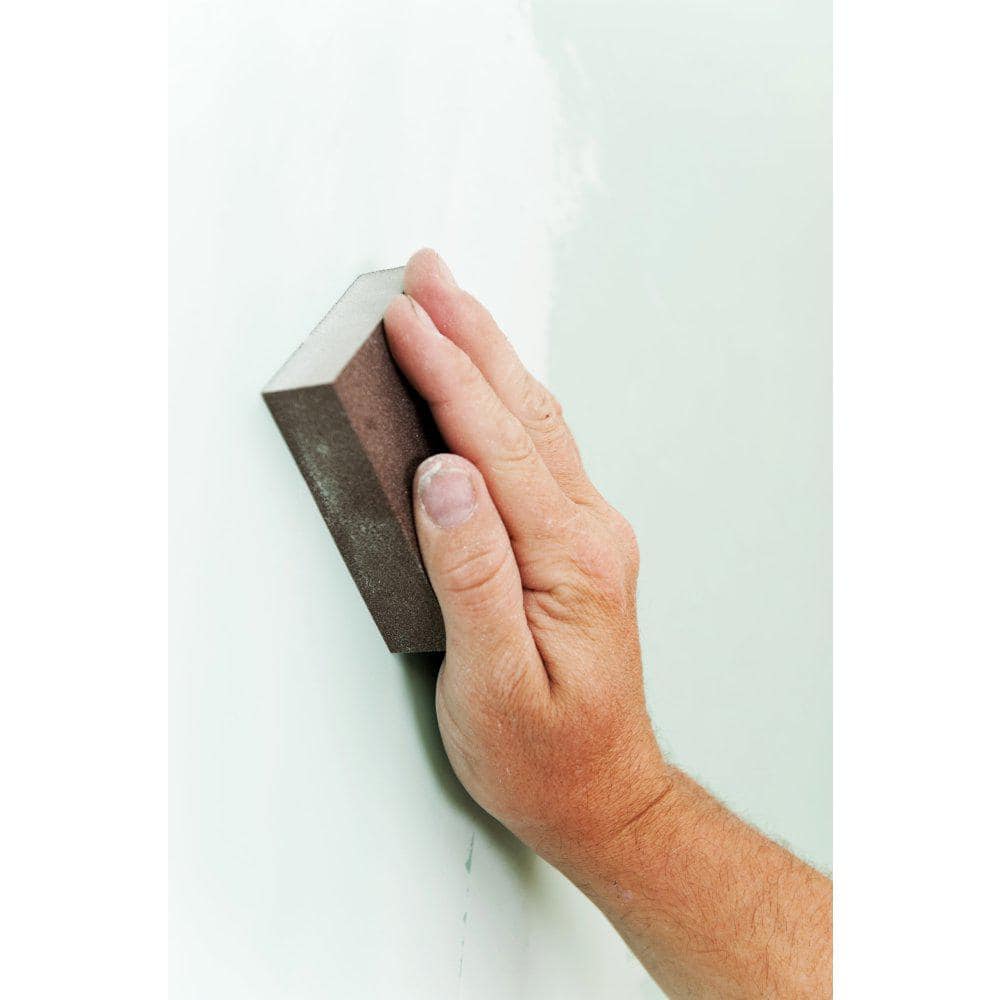 3M 2-7/8 in. x 4-7/8 in x 1 in. Single Angle 60 Grit General Purpose Sanding Sponges, Medium (12 Pack)