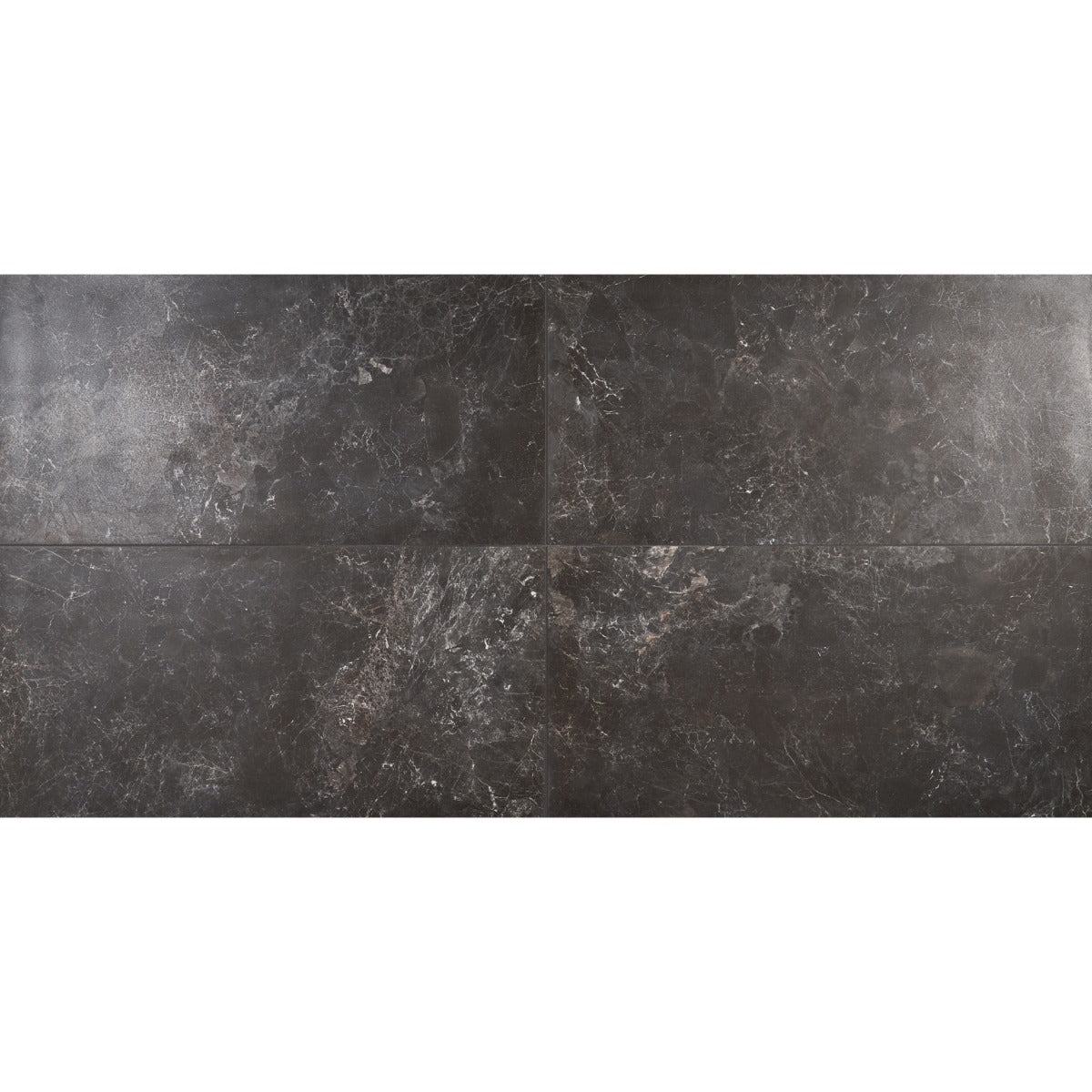 Marmo Perfetto Nero 24x48 Semi-Polish Porcelain Tile - Lux Tile