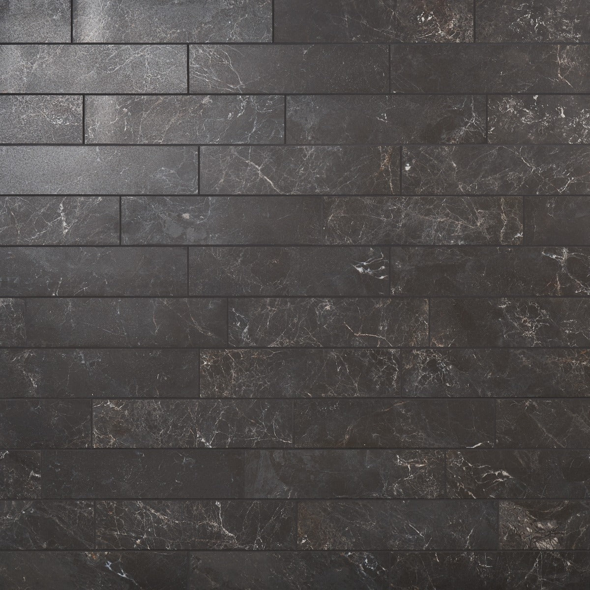 Marmo Perfetto Nero 4x16 Semi-Polished Porcelain Tile - Lux Tile