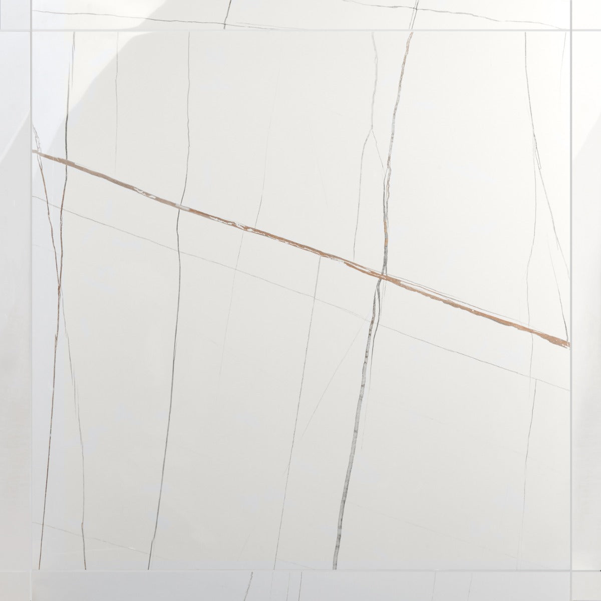 Minera Sahara Blanco White 24x48 Polished Porcelain Tile - Lux Tile
