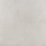 Lux Tile Perla White Matte Porcelain Tile 24x24 - Limestone Look