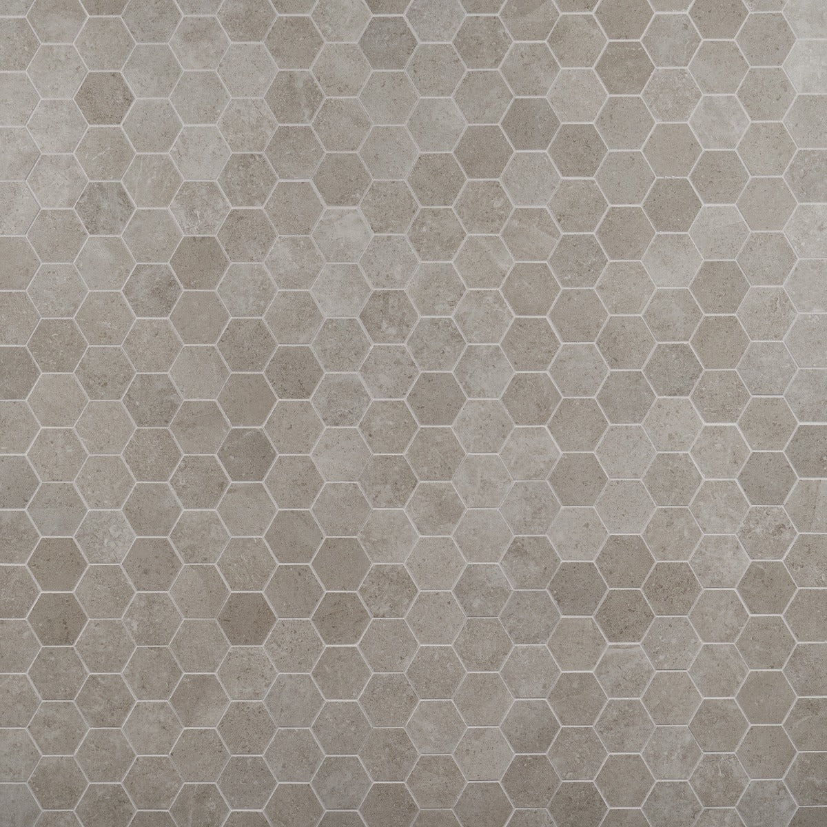 Lux Tile New Rock Tortora Beige 3" Hex Matte Porcelain Mosaic Tile