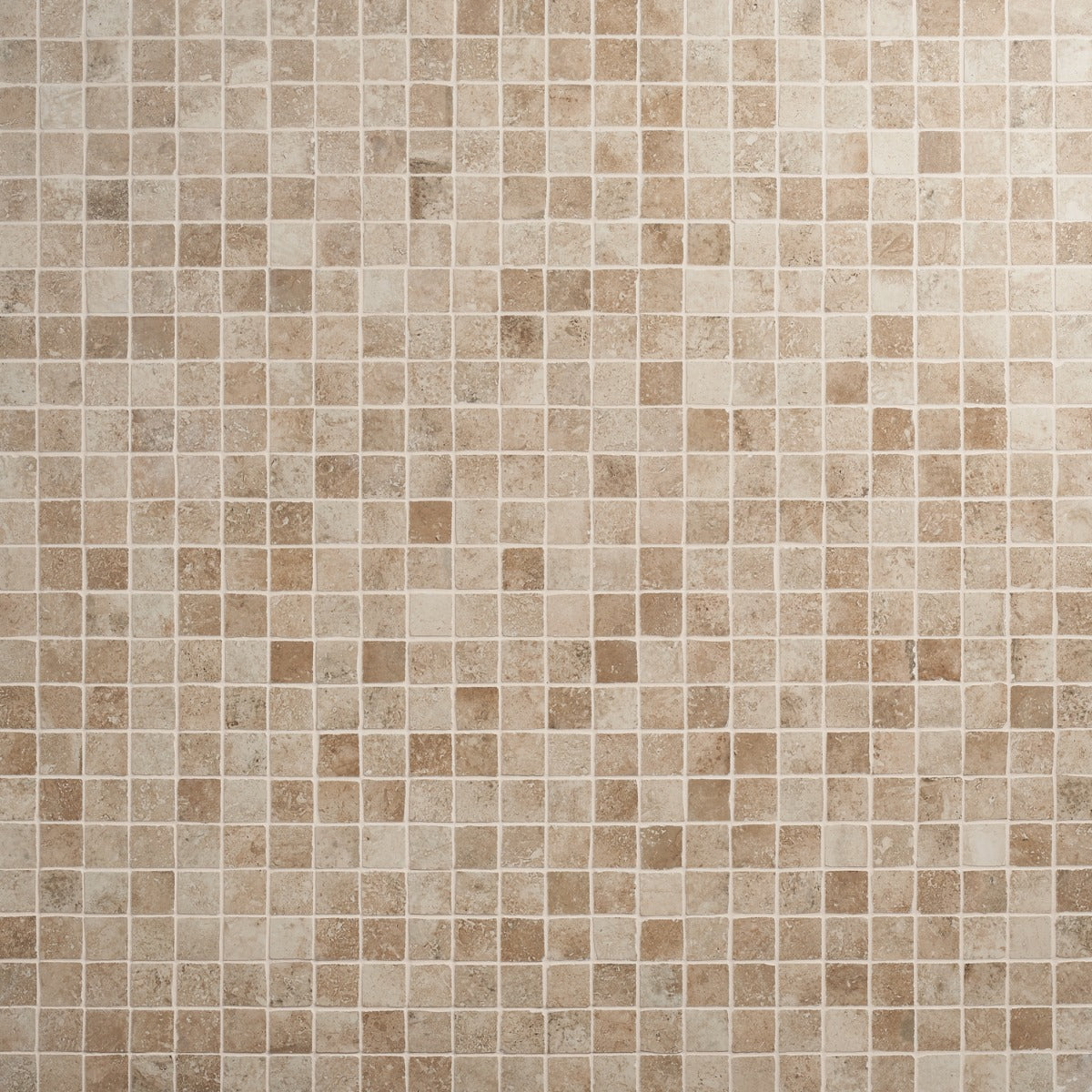 Seville Delfi Beige 2x2 Porcelain Mosaic Tile - Travertine Look