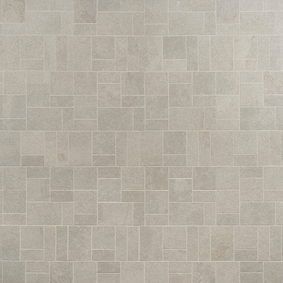 Acadia French Pattern Linen White Matte Porcelain Mosaic Tile - Tilebar