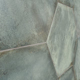 Angela Harris Flatiron Aquamarine 20" Hexagon Matte Porcelain Tile