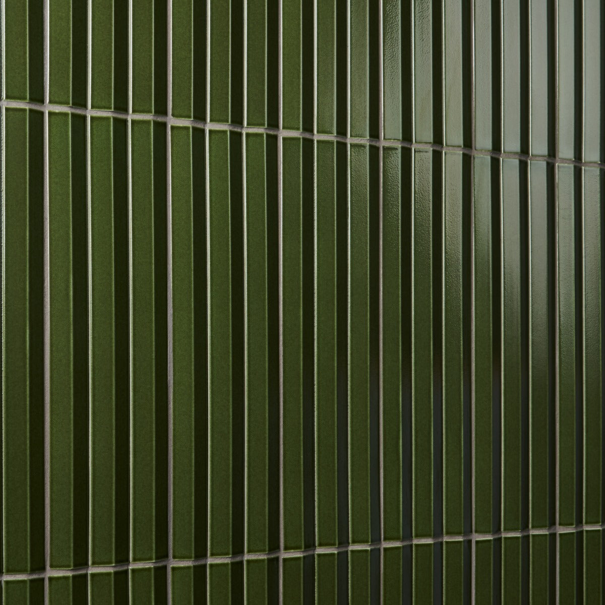 Lux Tile Ponto Verde Green 5x16 3D Polished Porcelain Wall Tile