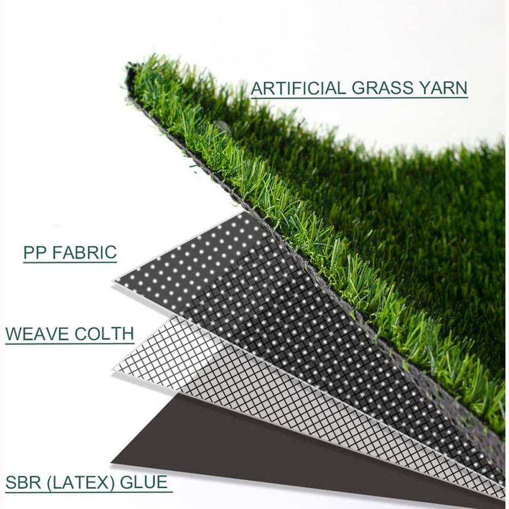 LITA Realistic 6.5 ft. x 10 ft. Green Artificial Grass Turf